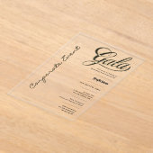 Clear Gala Business Wohltätigkeit Corporate Gold Acryleinladungen (Ablage )