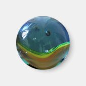Clear Glass Marble Effects Magnet (Vorne)
