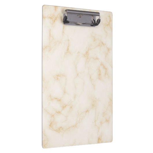 Clear Gold White Marmor Klemmbrett (Rechts)