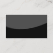 Clear Grau Black Pattern Trendy Business Card Visitenkarte (Rückseite)