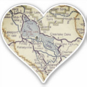 Clear Lake California Aufkleber (Vorderseite)