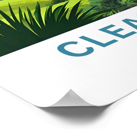 Clear Lake California Travel Print Poster (Ecke)