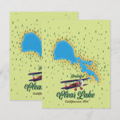 Clear Lake California USA Map (Vorne/Hinten)