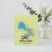 Clear Lake California USA Map (Stehend Vorderseite)