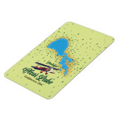 Clear Lake California USA Map Magnet (Linke Seite)