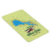 Clear Lake California USA Map Magnet (Rechte Seite)