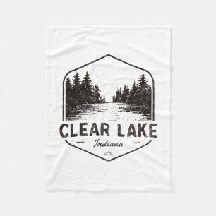 Clear Lake Indiana Outdoors Vintage Fleecedecke