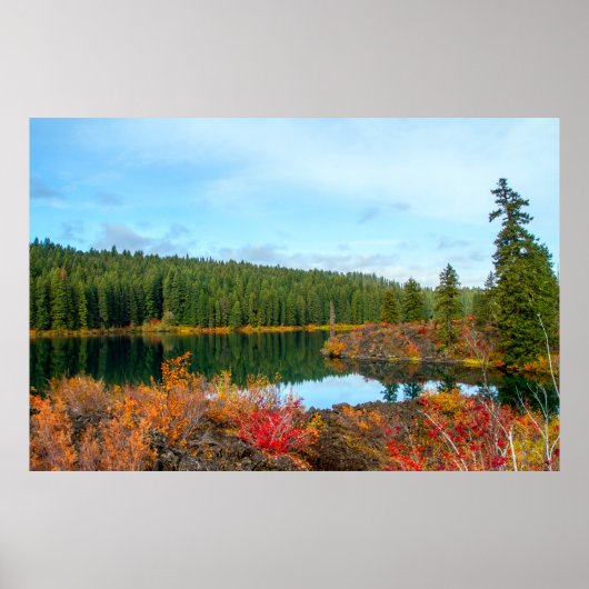 Clear Lake Oregon Autumn Poster (Vorne)