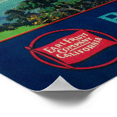 Clear Lake Peak Crate LabelLake Landkreis, CA Poster (Ecke)