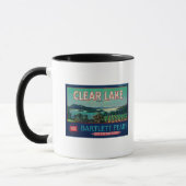 Clear Lake Peak Crate LabelLake Landkreis, CA Tasse (Links)