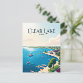 Clear Lake USA Postkarte (Stehend Vorderseite)