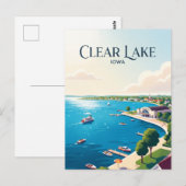 Clear Lake USA Postkarte (Vorne/Hinten)