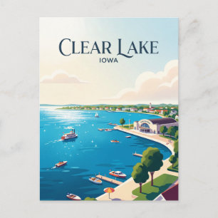 Clear Lake USA Postkarte