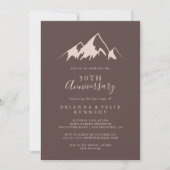 Clear Mountain Country 50. Hochzeitstag Einladung (Vorderseite)