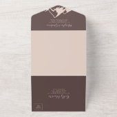 Clear Mountain Country Boho Hochzeit All In One Einladung (Außenbereich)