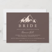 Clear Mountain Country Bridge Brautparty Einladung (Vorderseite)