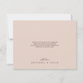 Clear Mountain Country Flat Wedding Dankeskarte (Rückseite)