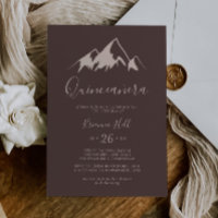Clear Mountain Country Minimalistisch Quinceñera
