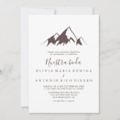 Clear Mountain Country Nuestra Boda Wedding Einladung (Vorderseite)