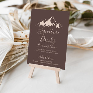 Clear Mountain Country Signature-Drinks-Schild Poster
