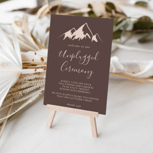 Clear Mountain Country Unplugged Zeremony Sign Poster