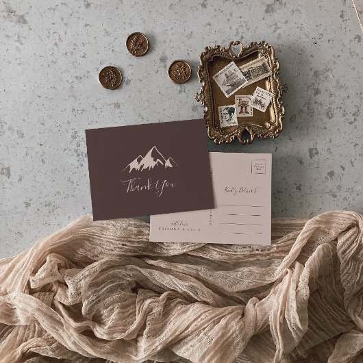 Clear Mountain Country Vielen Dank Postkarte