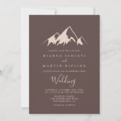 Clear Mountain Country Vintage Hochzeit Einladung (Vorderseite)