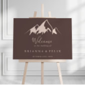 Clear Mountain Country Wedding Willkommenszeichen Poster
