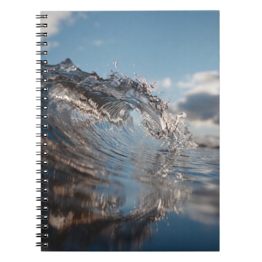 Clear Ocean Wave Blue Sky Notebook Notizblock (Vorderseite)