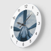 Clear Prop! Große Wanduhr (Winkel)