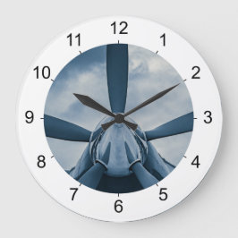 Clear Prop! Große Wanduhr