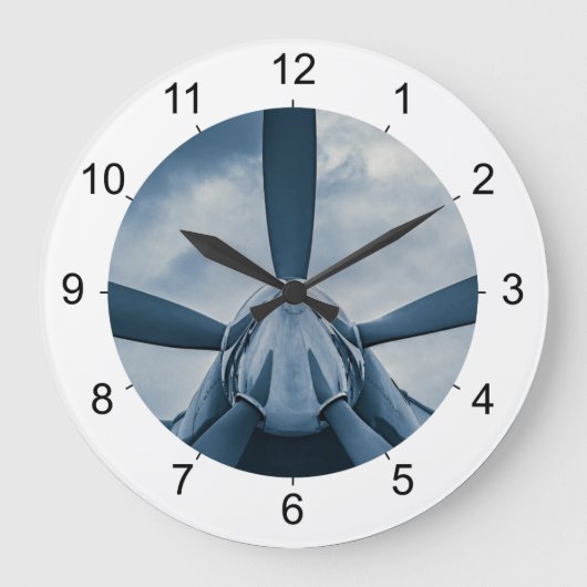 Clear Prop! Große Wanduhr (Vorderseite)