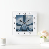 Clear Prop! Quadratische Wanduhr (Zuhause)