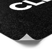 Clear Quartz Crystal Cluster Poster (Ecke)