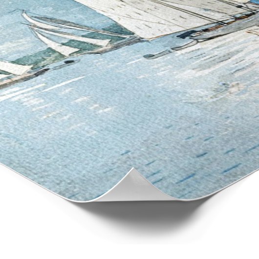 Clear Sailing Harbour Winslow Homer Poster (Ecke)