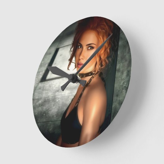 Clear Shadows wall clock Runde Wanduhr (Winkel)