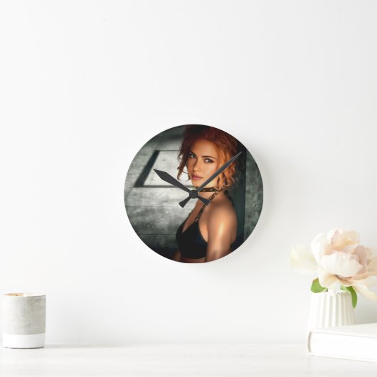 Clear Shadows wall clock Runde Wanduhr (Zuhause)