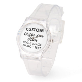 Clear Silicone Sehen benutzerdefinierte Geschenke  Armbanduhr