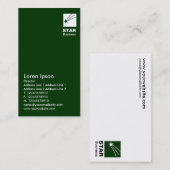 Clear Star - Dark Green II Visitenkarte (Vorne/Hinten)