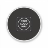 Clear Vinyl Logo Business Promo QR label (Vorderseite)