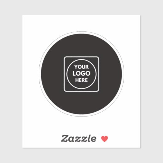 Clear Vinyl Logo Business Promo QR label (Blatt)