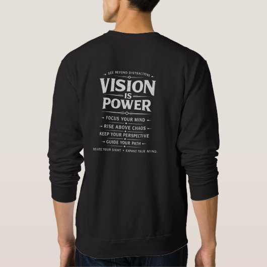 CLEAR VISION SWEATSHIRT (Rückseite)