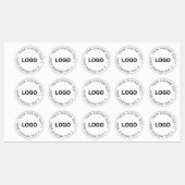 Clear Waterproof Custom Logo Stickers for Business Etiketten (Blatt)