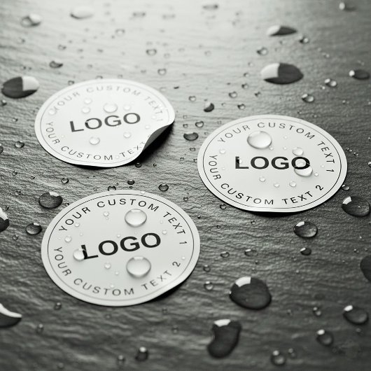 Clear Waterproof Custom Logo Stickers for Business Etiketten