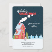 Clear Winter Night Open House Einladung (Vorderseite)