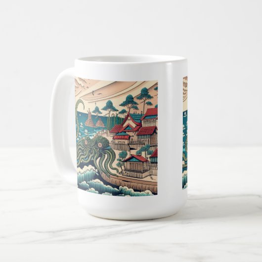 Clear with Possible Alien Invasions Mug Kaffeetasse (Vorderseite Links)