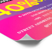 CLEARANCE SALE DISCOUNT POSTER (Ecke)