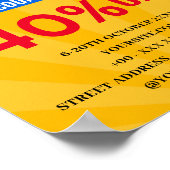 CLEARANCE SALE DISCOUNT POSTER (Ecke)