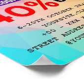 CLEARANCE SALE DISCOUNT POSTER (Ecke)