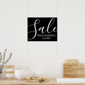 Clearance Sale, Ende der Saison 50% Ermäßigung Poster (Küche)